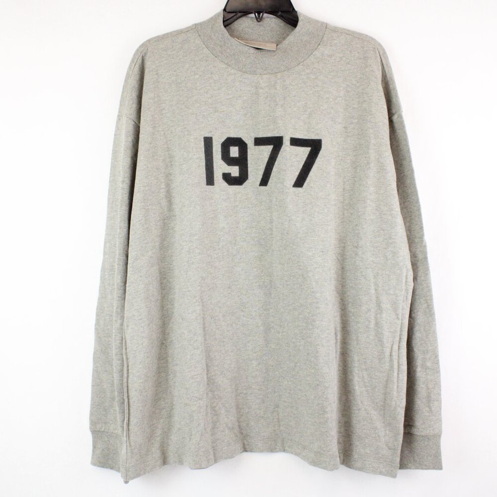 Fear of God Gray Long Sleeve Tee
